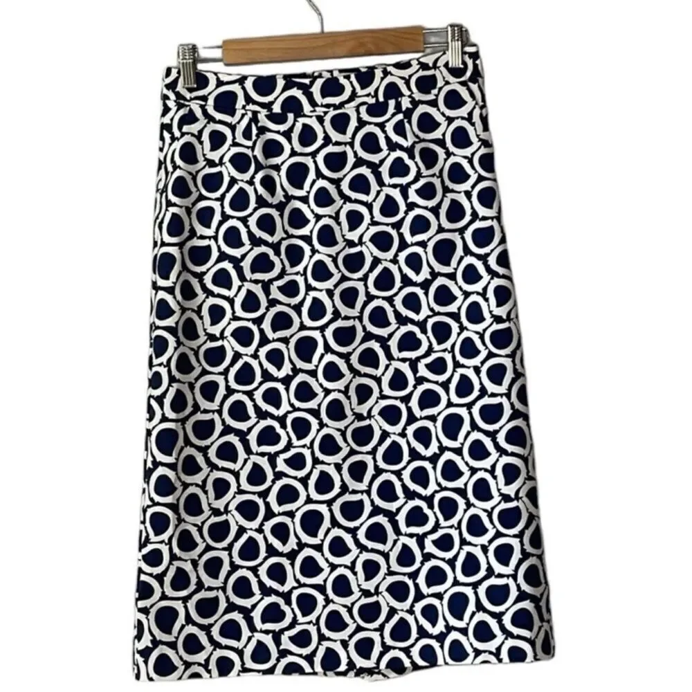 Boden Pencil Skirt Geometric Print